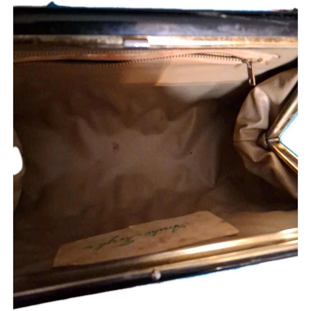 vintage black patent leather purse - Picture 6 of 16